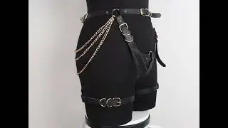 Leather Bondage Set, leather belt and accessories