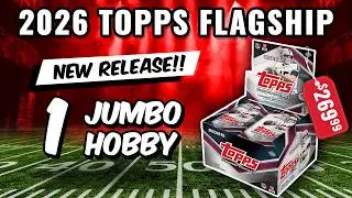 1/1 PULL!! UNREAL!!🚨NEW RELEASE🚨2026 TOPPS FLAGSHIP FOOTBALL JUMBO HOBBY BOX