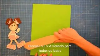 Técnica para fazer pelinhos ou efeito grama no E.V.A. Toalha. Efecto Toalla. #oquefazernaquarentena
