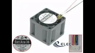 Sanyo 9GV3612P3J11 Server - Square Fan DC 12V 0.75A, 36x36x28mm, 4-pin 4-wire