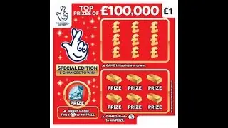 NEW &pound;100,000 special edition scratch cards &pound;10