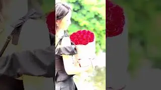 🌹 Romantic and loving white packaged red rose preserved flowers