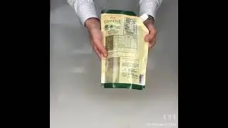 Food packaging edible oil stand up pouch with spout