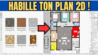ArchiCAD: Comment importer une texture et habiller un plan 2D | Tutoriel Facile