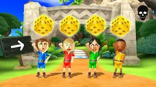 Wii Party Board Game Island - Ladonna Vs Silke Vs Eva Vs Theo (Expert CPU)
