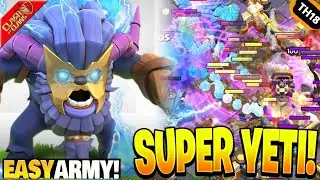 TH18🔥SUPER YETI से निकले छोटे दैत्य FULL BASE तबाह🔥  RC Walk +Recall+Funneling + 8 Super Yeti Rush 🔥