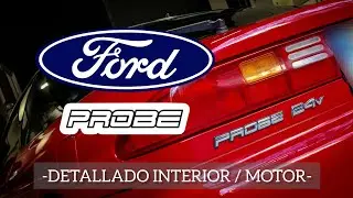 🇺🇸 Ford Probe V6 🇺🇸 ▪️Detallamos motor e interior▪️#fordprobe #cochesclasicos #detailingbarcelona