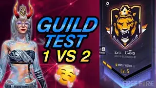 GUILD TEST 1v2😈🔥FREE FIRE MAX LIVE WITH QUEEN GAMING😍🔥Go for 3k🙌❤️ #shorts #ff #freefire