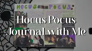 Hocus Pocus Movie Journal with Me 👻🎃 | Halloween Journal Ideas | Midori A5 Notebook