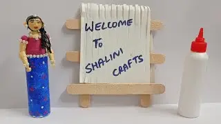 Glue bottle Craft / Doll making in quilling / empty bottle