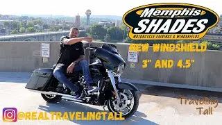 The lowest windshield with more protection than my stock Harley- Davidson Street Glide windshield.