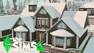 Winter Mountain Cabin ❄️ &mdash; The Sims 4 Speed Build | No CC