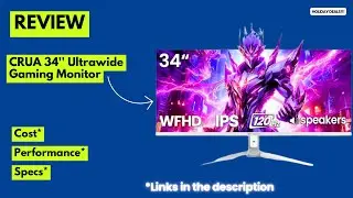 Обзор игрового ультраширокого монитора CRUA 34 дюйма | 120 Гц IPS, FreeSync, лучший бюджетный уль...