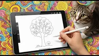 Coloring therapy ASMR for Stress Relief / ASMR without comments