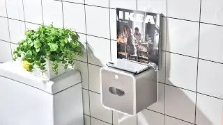 simpletome Toilet Paper Holder Wall Mount With Shelf