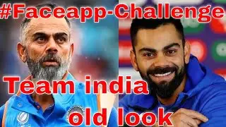 #faceAppchallenge #teamindia #msdhoni #viratkohli  FaceApp Challenge  Team India Players Old Look