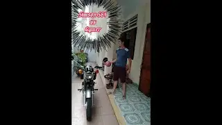 Simson S51 1989 handstart in Saigon, Vietnam #Shorts