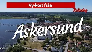 Vy-kort fr&aring;n Askersund - med f&aring;gelattack!