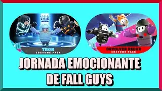 Jogando Fall Guys com as skins do pacote Tron e Devolver Redux #FALLGUYS #TRONPACK #DEVOLVERREDUX