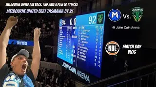 MELBOURNE UNITED BEAT TASMANIA BY 2! (NBL Match Day Vlog)