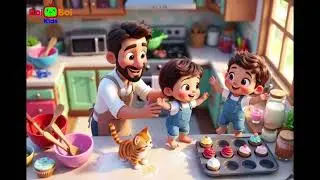 “Daddy Kitchen Dance Song | Kids Dance & Fun Cooking Rhyme | Baby Dance Poem”