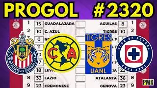 Mi An&aacute;lisis PROGOL 2320 🔎del fin de semana con 4D 🔔