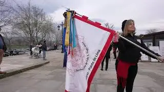 GRUPO DE BOMBOS DE S. TIAGO MAIOR DE POIARES EM PONTE DE LIMA CANTANDO 