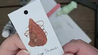 Cocoa Shimmer Ink Review Diamine Fountain Pen Ink