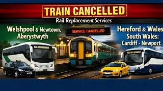 Train#southwales#northwales #cancelled#rail#replacement#buses #taxicabservice#1000subscriber 