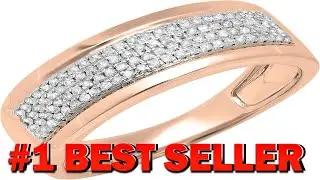 Dazzlingrock Collection 0.40 Cttw 18K Solid Gold Round White Diamond Men's Flashy - B076VZ926W