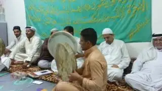مولد النبي في دار سيد يونس العيثاوي المداح عيسى العبود قصيدة نعمين من العلوية 4.8.2016
