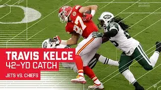 Alex Smith Finds Travis Kelce for 42-Yard Gain! | Jets vs. Chiefs | NFL