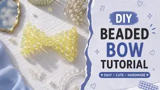 Beaded Bow Tutorial | Easy Crystal Beaded Bow for Beginners | DIY Beaded Accessories