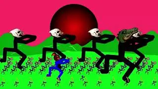 Забавная анимация Stick War Legacy, Синего Гиганта, Венома, Спартона, Свордварта, Стикмена