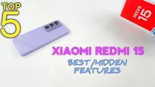 Xiaomi Redmi 15 Top 5 Best/Hidden Features | Top 5 Tips Tricks Of Redmi 15