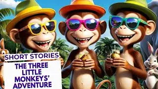 The Three Little Monkeys' Adventure | Short Story in English | Read Aloud