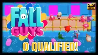 Fall Guys | 0 QUALIFIED! 🤣 Gameplay [4K 60FPS HDR]