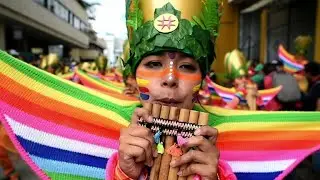 Colombia's culture and colour blossom in street parade