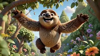 The Sloth Who Loved to Jump 🦥🪩 | Funny Sloth Story for Kids | Preschool Learning Adventure