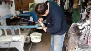 Preparando un guardamanos