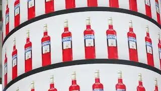 INFiLED X2 von AVMS als Campari S&auml;ule auf Bar Convent Berlin