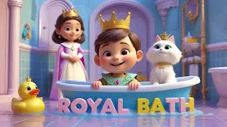 Royal Bath Song 👑 | Bath Time Nursery Rhymes & Kids Songs | Good Hygiene Learning for Children