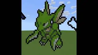 Minecraft Pixel Scyther Sprite 123 #minecraft #pokemon #pixel #pixelart