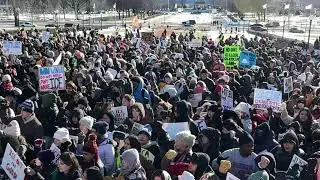 LIVE: Anti-ICE Protest Outside Minnesota State Capitol