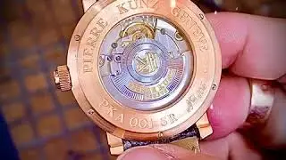 PIERRE KUNZ ROSE GOLD  FULL DIAMOND DIAL
