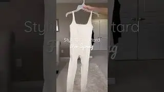Styling a unitard for spring. Shoppable in my Amazon storefront #romper #unitard #springoutfitideas