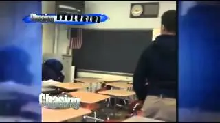 Exclusive video shows classroom cell phone battle