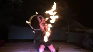 Partner Fire Performance at Kinnection Campout 2016