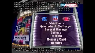 Playstation 2 and Gamecube prototypes for the NFL Quarterback Club 2002 game (massive Debug Menu)