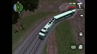 Driving a train backwards in GTA San Andreas and then derailing it
